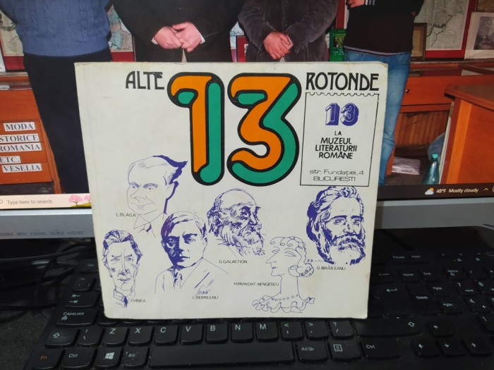 Alte 13 rotonde la Muzeul Literaturii Rom&acirc;ne, Vinea, Blaga, Voronca, 1981, 011