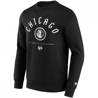 Chicago Blackhawks hanorac de bărbați College Stamp Hoodie Sweatshirt black - S foto