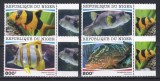 Niger 2020 - Viața marină - Pești tropicali, Serie cu Tapsuri, MNH