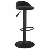 Cumpara ieftin Scaun de bar, negru, catifea