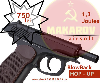 Pistol MKV PMM Makarov CO2 BlowBack metal airsoft foto