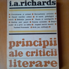 Principii ale criticii literare - I.A. Richards