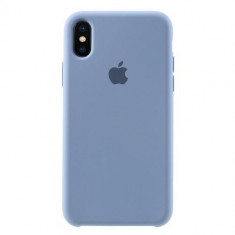 Husa iPhone X / XS Silicon Albastru Deschis foto