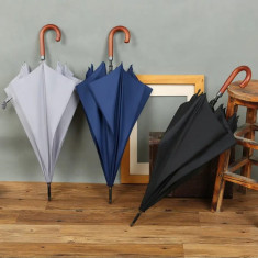Umbrela cu protectie vant , automata , diamentru 100 cm , culoarea negru,gri,albastru