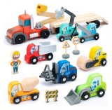 Set mare de vehicule pentru constructii UMU Toys 14 piese