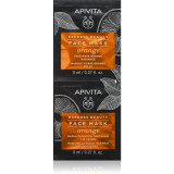 Apivita Express Beauty Orange masca iluminatoare faciale 2x8 ml