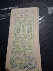 Bilet loto pronosport 18.04.1993 foto