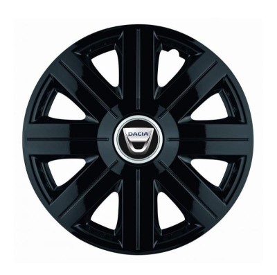 Set 4 Capace Roti, potrivite jantelor de R16, pentru Dacia, model Cosmos Negru foto