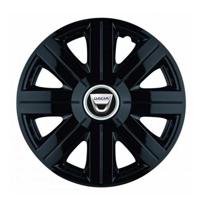 Set 4 Capace Roti, potrivite jantelor de R16, pentru Dacia, model Cosmos Negru