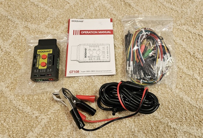 Adaptor Godiag GT108 tip C pt. Cars, SUVs,Trucks, Tractors, Mining Vehicles, Generators, Boats