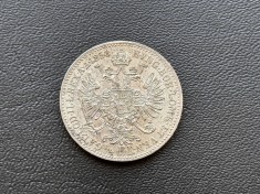Moneda Austria 1/4 Florin 1858 Viena Franz Joseph