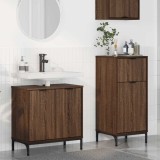vidaXL Set de mobilier pentru baie 2 pcs Stejar brun 39.5 x 36 x 88 cm