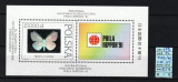 Polonia, 1991 | Expo PHILA-NIPPON - Fluturi - Coliţă holografică | MNH | aph