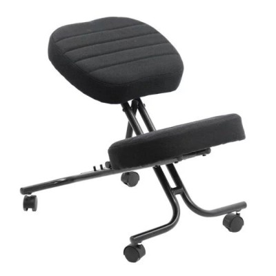 SCAUN BIROU TIP KNEELING CHAIR OFF093 NEGRU foto