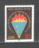 D.D.R.1982 Congresul Federatiei luptatorilor ptr. libertate Berlin SD.488, Nestampilat