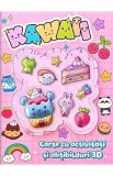 Carte cu activitati si abtibilduri 3D: Kawaii