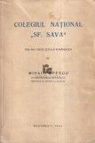 Colegiul National Sf. Sava Cea mai veche scoala romanesca Mihai Popescu 1944