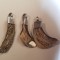 Lot vintage de 3 pandative argint cu abalone