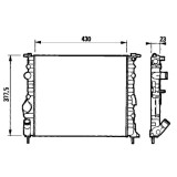 Radiator racire Renault Kangoo (Kc/Fc), 12.2001-06.2003 Motor 1, 2 43kw; Kangoo, 02.1999-06.2003 Motor 1, 5 Dci 59kw Diesel/Benzina, tip climatizare