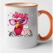 Cana maner portocaliu personalizata Nerd Chicken model 1, INOVATIX&reg;. 330ml