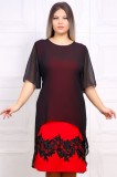 Rochie de Ocazie Sendi Rosu - 44Marimea, Yves