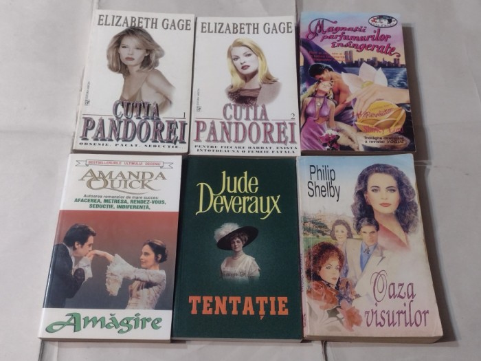 LOT 5 CARTI DRAGOSTE :CUTIA PANDOREI+AMAGIRE+OAZA VISURILOR+MAGNATII...