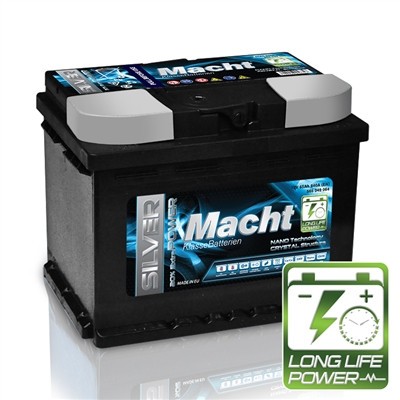 MACHT SILVER POWER 12V 65 AH (640 A; 242X175X190) 25874