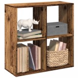 VidaXL Bibliotecă/separator cameră lemn vechi 69,5x29x69,5 cm lemn