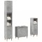 vidaXL Set mobilier de baie, 3 piese, gri beton, lemn compozit 3324947