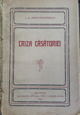 Criza casatoriei (I. C. Protopopescu, 1922) foto