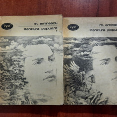 Literatura populara vol.1 si 2 de Mihai Eminescu
