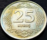 Moneda 25 KURUS - TURCIA, anul 2014 *cod 701 B = A.UNC, Europa