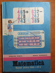 manual de matematica pt clasa a 3-a din anul 1982 foto