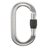 Carabiniera Oval Keylock Screwgate Gri