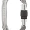 Carabiniera Oval Keylock Screwgate Gri