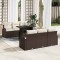 vidaXL Set de canapele pentru grădină 7 pcs Maro 100 x 55 x 73 cm 3357301
