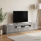 Cumpara ieftin Cabinet TV cu LED HOORN 3 buc. Sonoma gri Lemn prelucrat