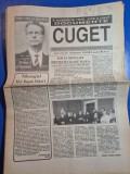 ziarul cuget noiembrie 1992 - mesajul regelui mihai
