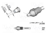 V&acirc;rf 2x1,1mm pentru ciocane de dezlipit JBC TOOLS