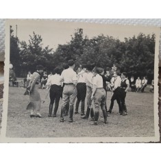 Fotografie, grup de elevi de la scoala de calarie, 1936
