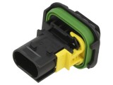 Conector TE Connectivity MCP 1.5K 3 pini 60V IP67 - Soclu Tată 1-1703843-1