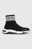 Karl Lagerfeld sneakers QUADRA culoarea negru KL63256