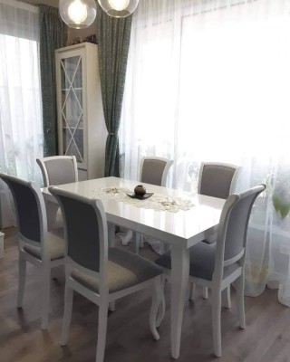SET LID 57 DIN LEMN MASA + 6 SCAUNE foto