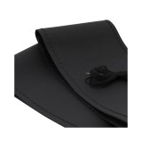 Husa Volan Umbrella cu Snur - Piele Naturala, Negru, 39-40 cm (Cusatura)