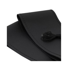 Husa Volan Umbrella cu Snur - Piele Naturala, Negru, 39-40 cm (Cusatura)