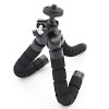 Tripod flexibil octopus compatibil cu telefon mobil, camera foto , vlog, go pro, htpmag, negru
