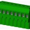 Conector regletă de conexiuni deconectabilă mufă mamă AMPHENOL ANYTEK TS 15A 8 pini verde
