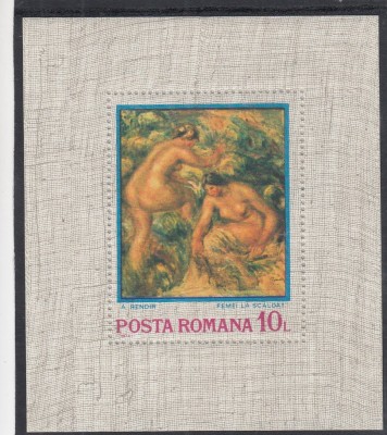 ROMANIA 1974 LP 840 REPRODUCERI DE ARTA IMPRESIONISMUL COLITA MNH foto