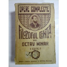 Opere complete - FILOZOFUL CONTA - de OCTAV MINAR