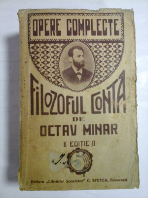 Opere complete - FILOZOFUL CONTA - de OCTAV MINAR foto